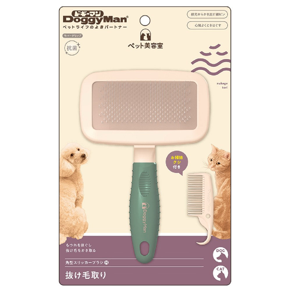 DoggyMan Pet Beauty Salon Slicker Brush For Cats & Dogs (Medium)