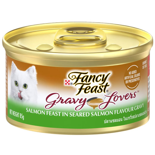 Fancy Feast Gravy Lovers Salmon Canned Cat Food 85g