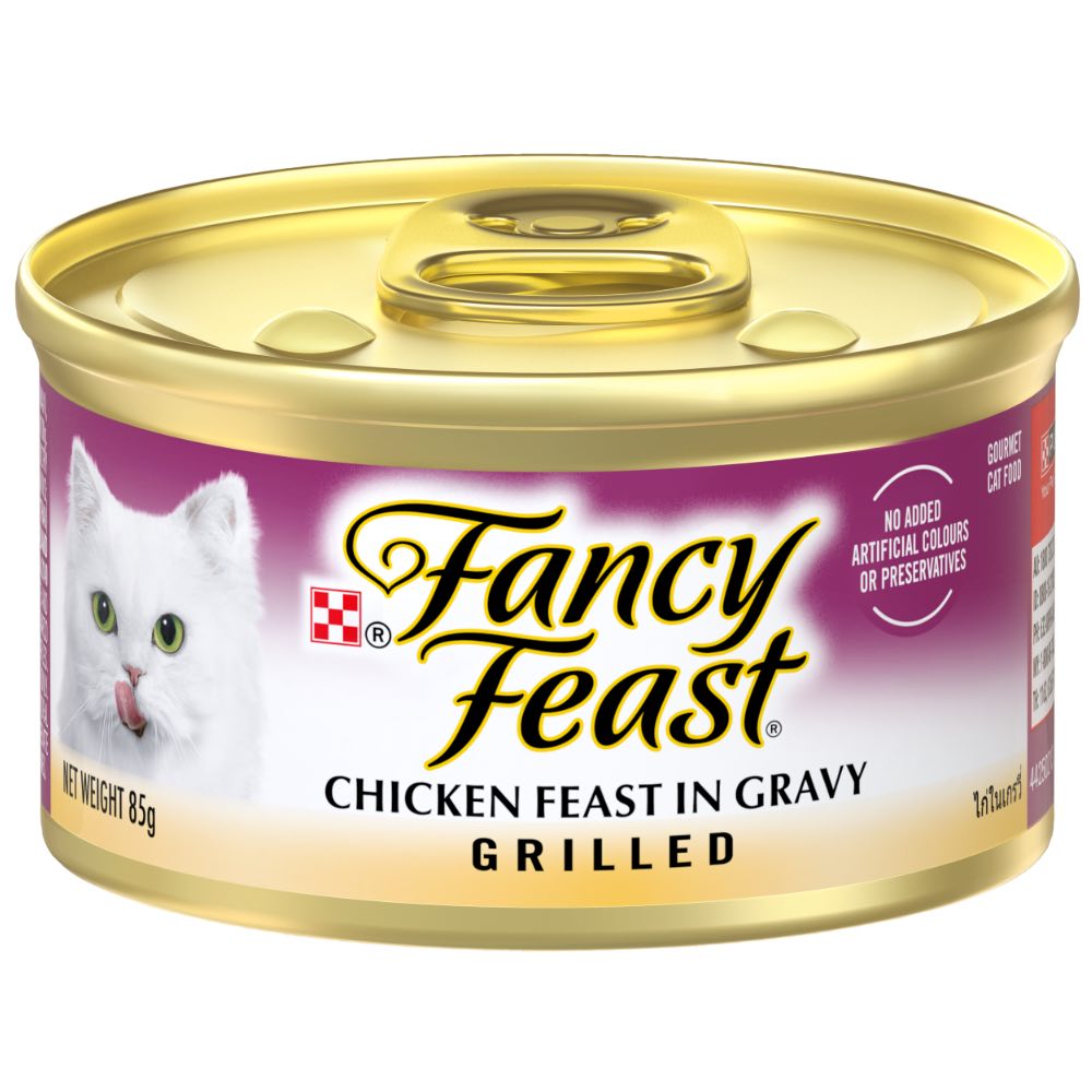 Fancy Feast Grilled Chicken Feast In Gravy Canned Cat Food 85g