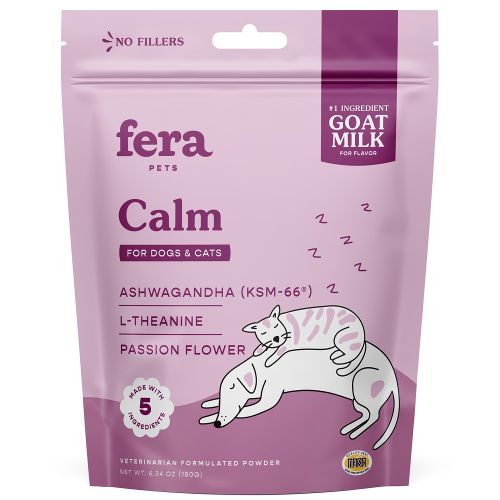 Fera Pets Calm Goat Milk Supplement Powder For Cats & Dogs 6.34oz