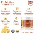 Fera Pets Organic Probiotics + Prebiotics Supplement Powder For Cats & Dogs 2.5oz