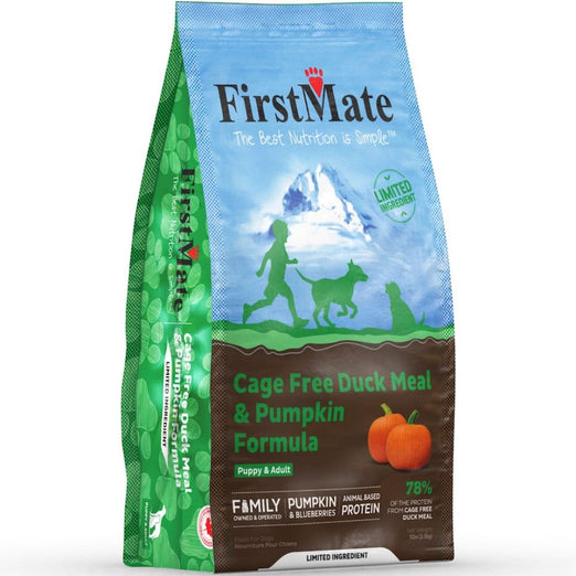 20% OFF: FirstMate Cage-Free Duck Meal & Pumpkin Grain-Free Dry Dog Food