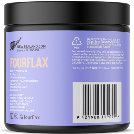 Fourflax Puppy & Kitten Nutritional Powder Supplement For Cats & Dogs 200g