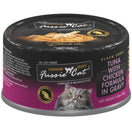 Fussie Cat Premium Tuna With Chicken In Gravy Grain-Free Canned Cat Food 80g