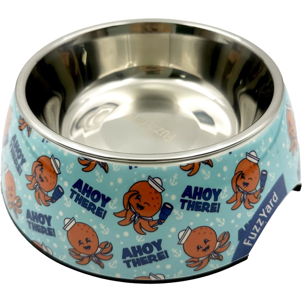 15% OFF: FuzzYard Easy Feeder Dog Bowl (Ahoy There!)