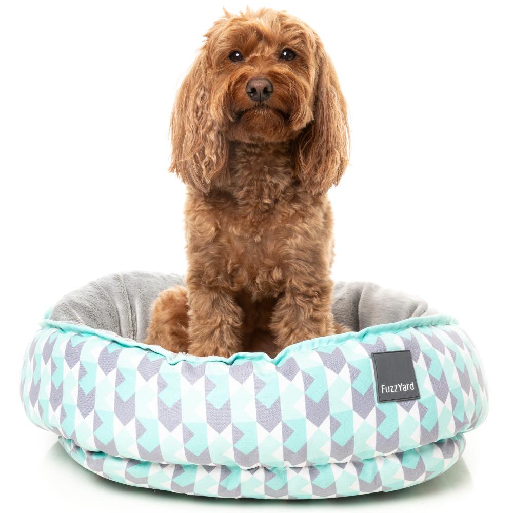 15% OFF: FuzzYard Reversible Dog Bed (Mint Fizz)