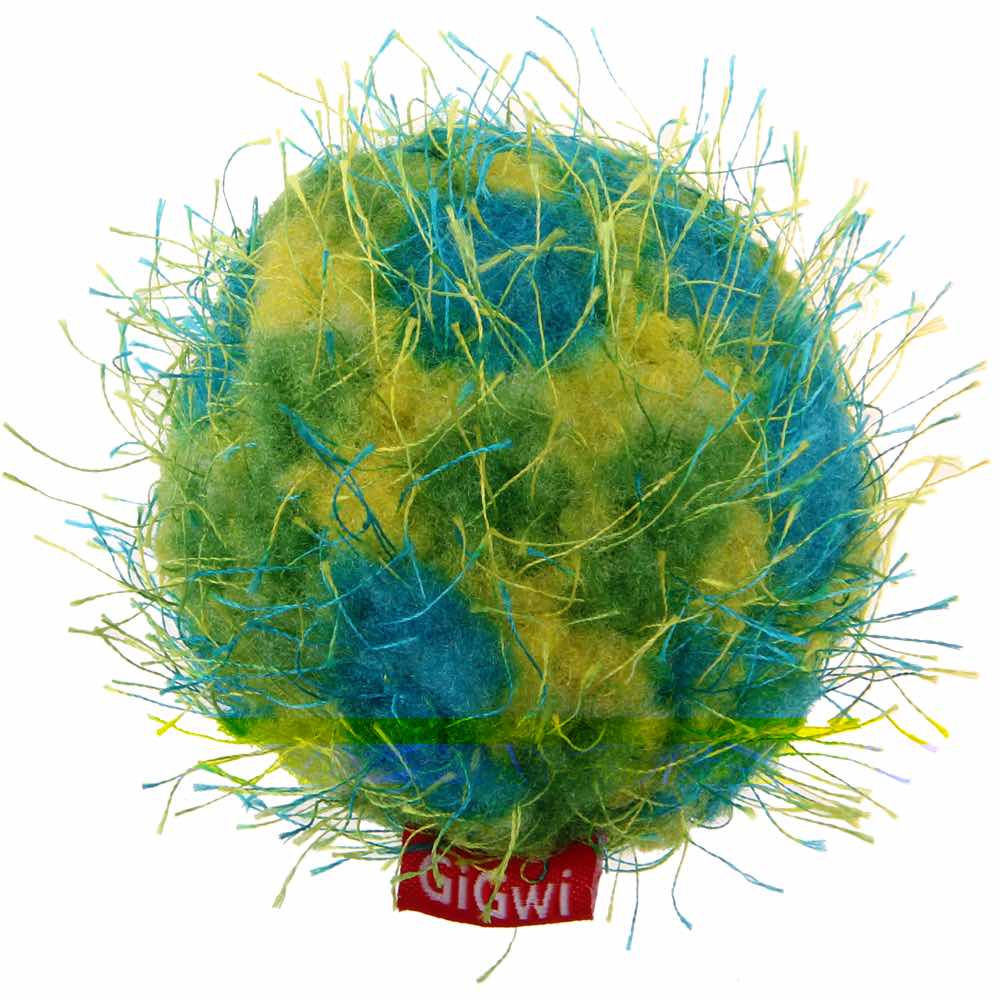 GiGwi Plush Friendz Ball Dog Toy (Green)