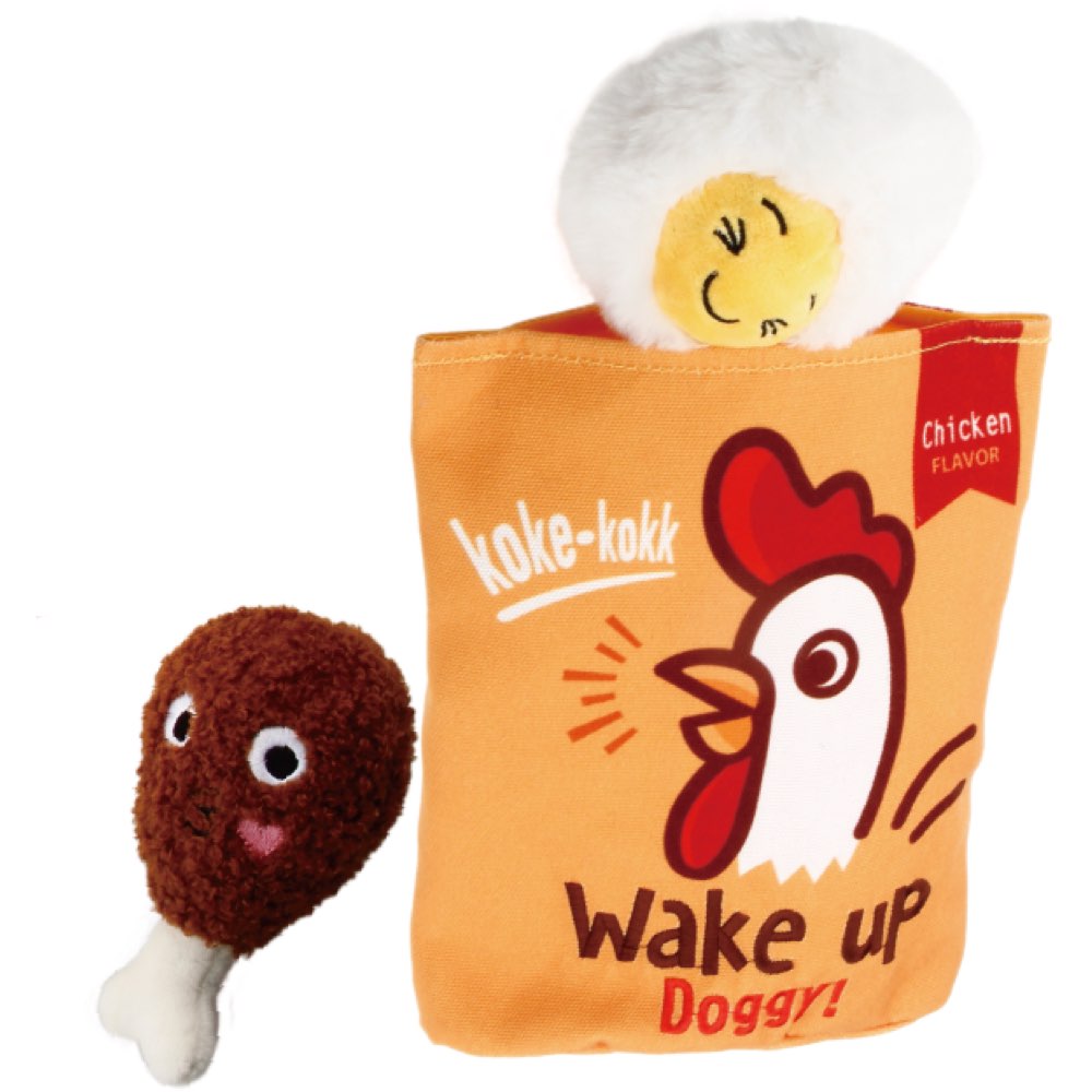 GiGwi Foody Friendz Interactive Plush Dog Toy (Chicken Snack Bag)