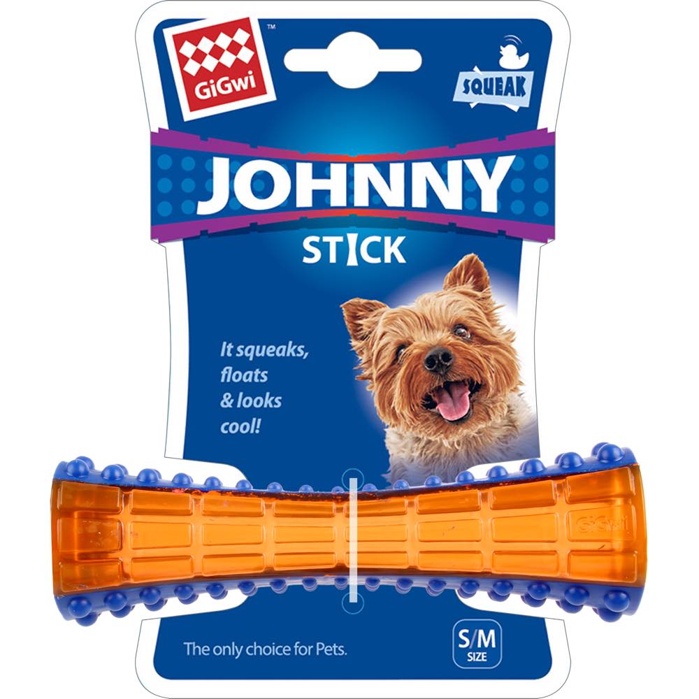 GiGwi Johnny Stick TPR Dog Toy (Blue/Orange)