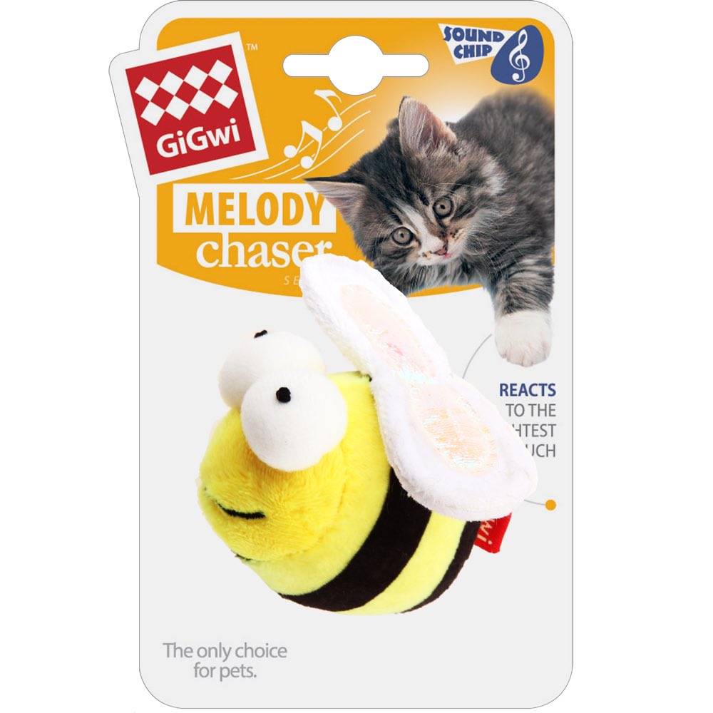 KOHE-VERSARY 8% OFF: GiGwi Melody Chaser Motion Activated Cat Toy (Bee)