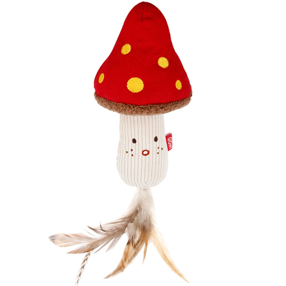 KOHE-VERSARY 8% OFF: GiGwi Meow Than 1 Catnip Plush Cat Toy (Mushroom Cap With Stem)