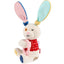 GiGwi Plush Friendz Crinkly TPR Ring Dog Toy (Rabbit)