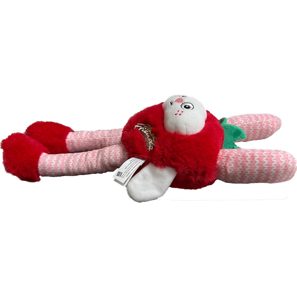 GiGwi Plush Friendz Long Dog Toy (Strawberry Rabbit)