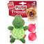 KOHE-VERSARY 8% OFF: GiGwi Plush Friendz Stuffing-Free With Refillable Squeaker Dog Toy (Frog)