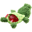 KOHE-VERSARY 8% OFF: GiGwi Plush Friendz Stuffing-Free With Refillable Squeaker Dog Toy (Frog)