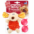 GiGwi Plush Friendz With Refillable Squeaker Dog Toy (Dog)