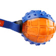 KOHE-VERSARY 8% OFF: GiGwi Push To Mute Ball Dog Toy (Blue/Orange)