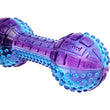 KOHE-VERSARY 8% OFF: GiGwi Push To Mute Dumbbell Dog Toy (Purple/Blue)