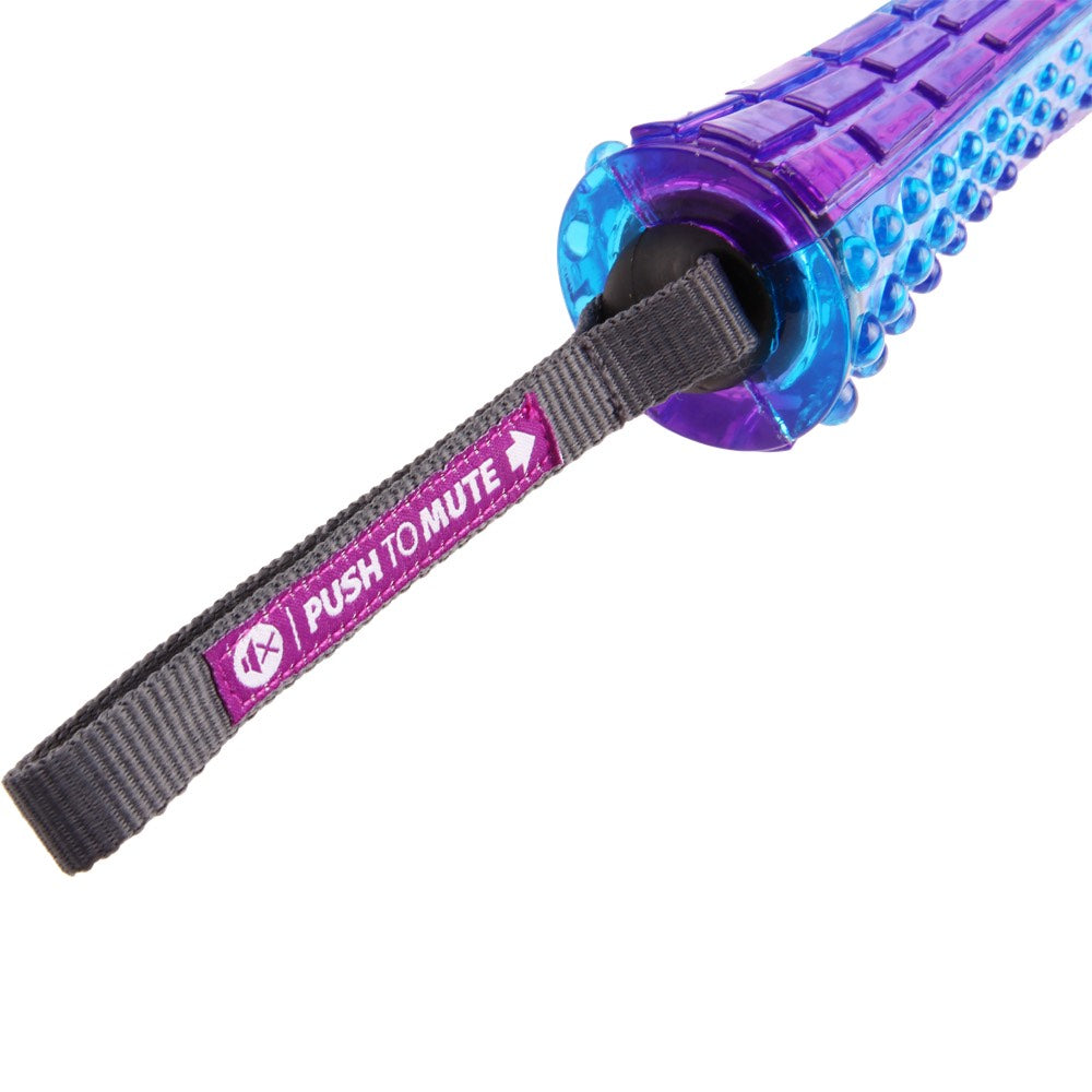 KOHE-VERSARY 8% OFF: GiGwi Push To Mute Johnny Stick Dog Toy (Purple/Blue)