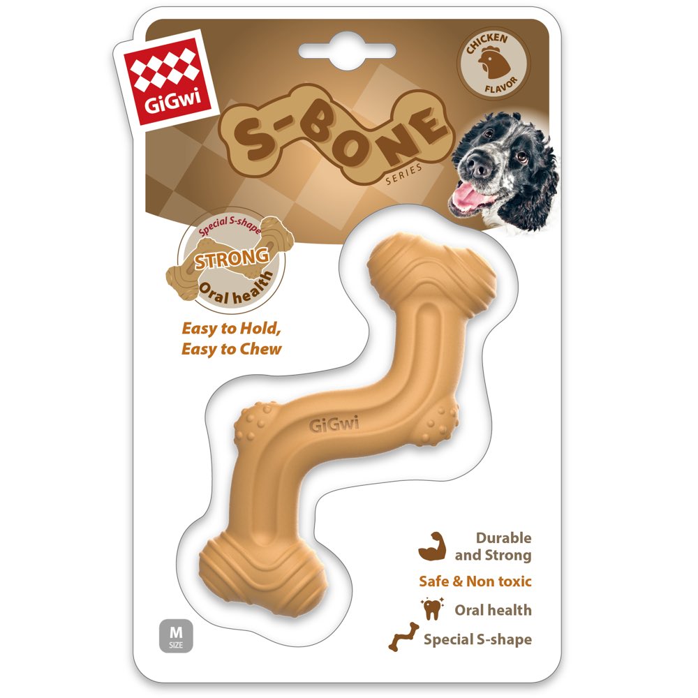 KOHE-VERSARY 8% OFF: GiGwi S-Bone Nylon Dog Toy