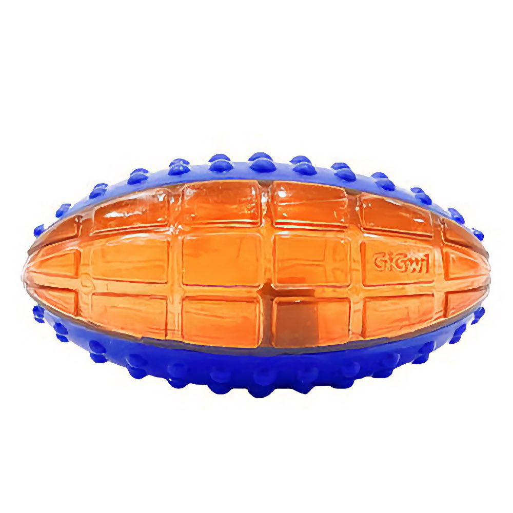 GiGwi Squeaky Rugby Ball Dog Toy