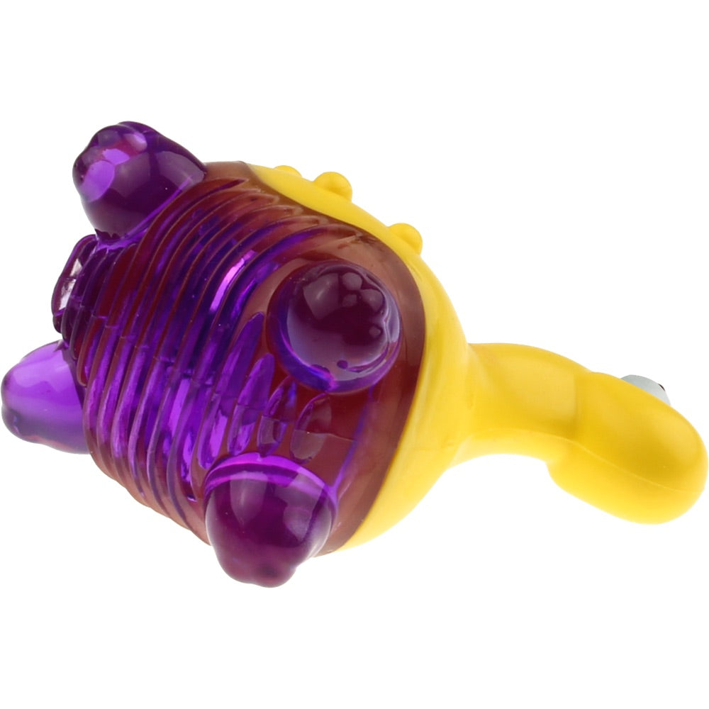 GiGwi Suppa Puppa Dino TPR Dog Toy (Yellow/Purple)