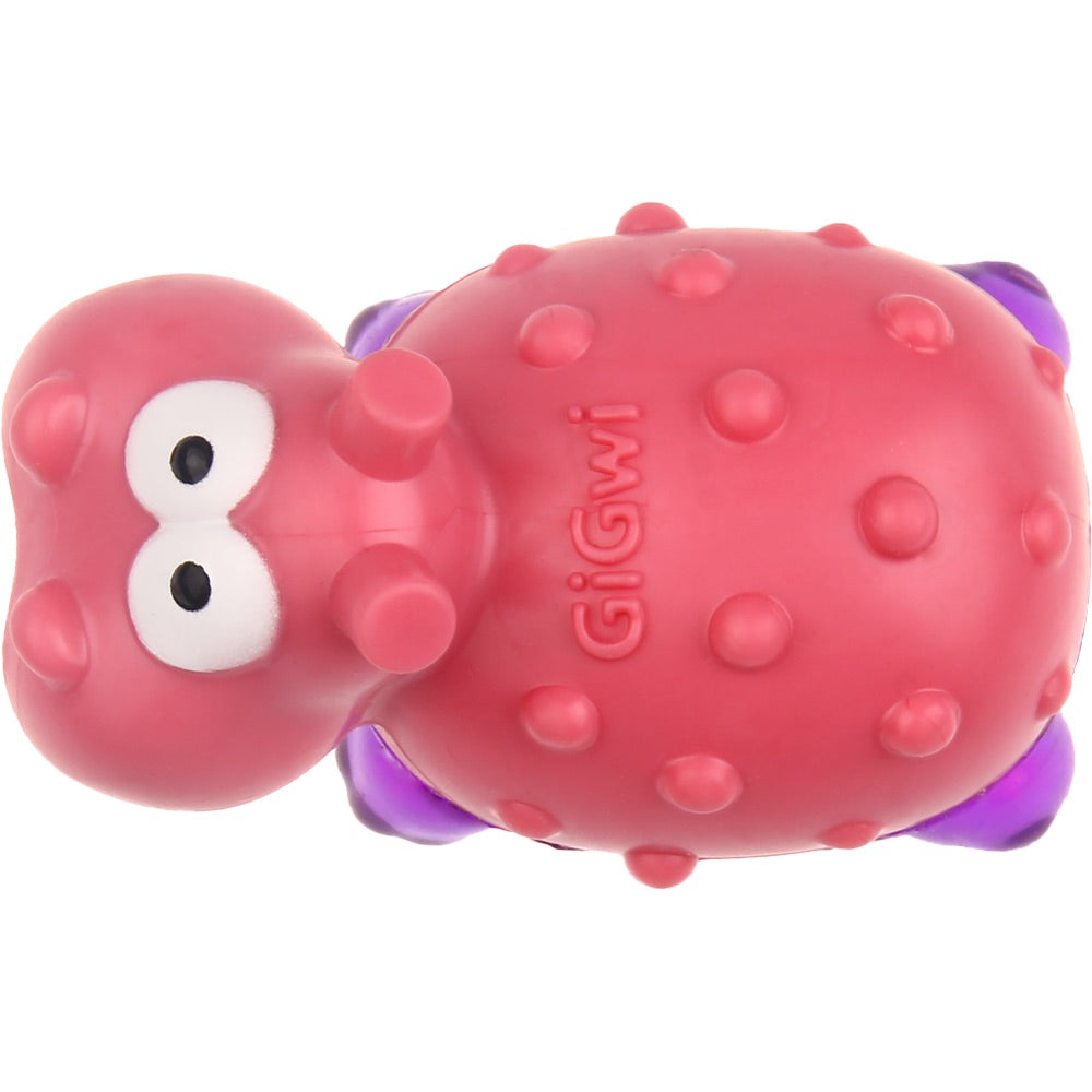 Pink hippo dog clearance toy