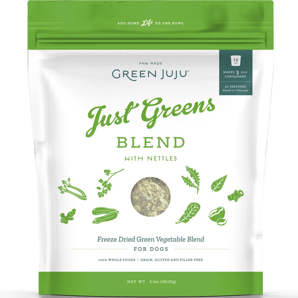 Green Juju Just Greens Blend With Nettles Grain-Free Freeze-Dried Raw Dog Food