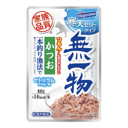 Hagoromo Muichimotsu Pole & Line Katsuo with Agar Pouch Cat Food 40g x 12