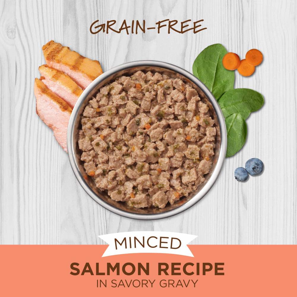 Instinct Minced Salmon Recipe In Savory Gravy Grain-Free Wet Cat Food Cup 3.5oz