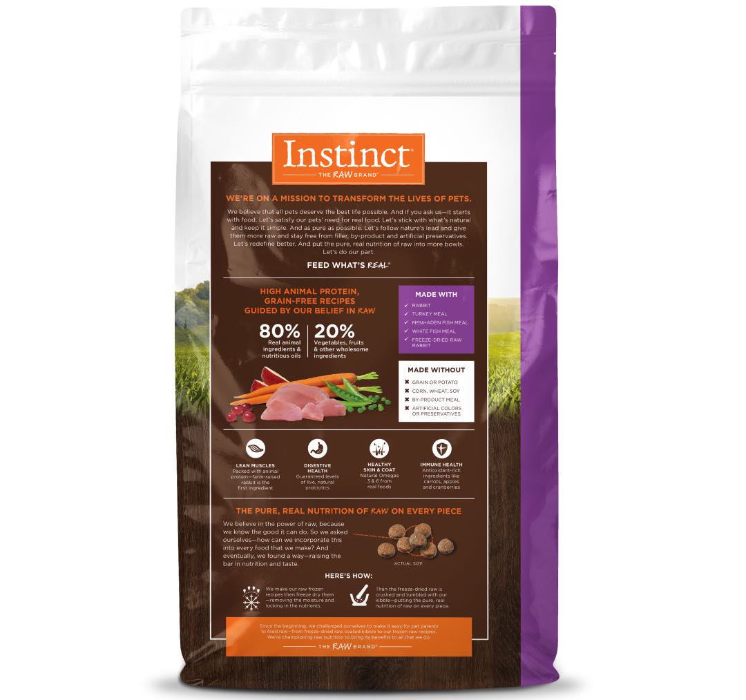 Instinct Original Rabbit Grain-Free Dry Cat Food 10lb