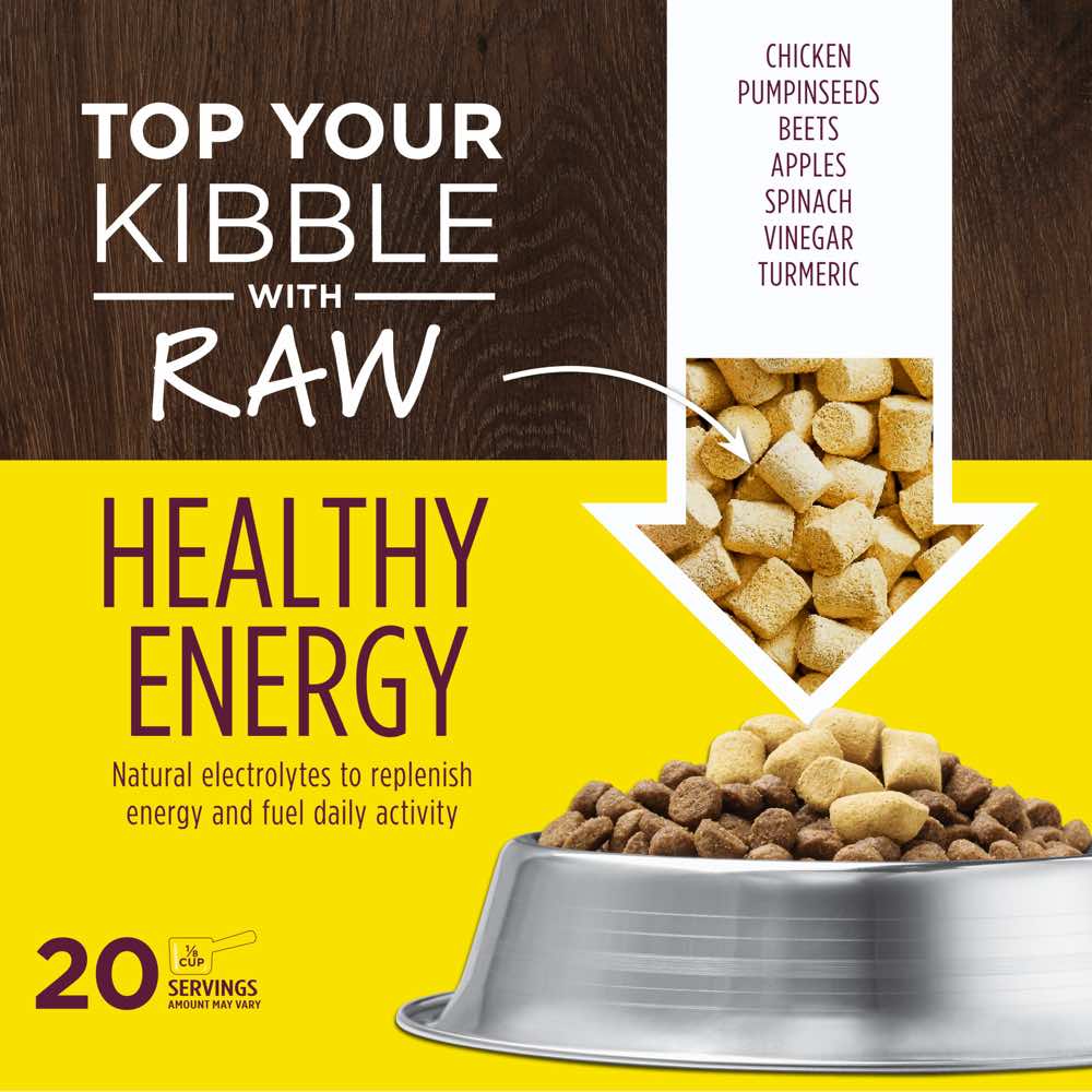 Instinct Raw Boost Mixers Healthy Energy Chicken & Cod Grain-Free Freeze-Dried Raw Dog Food Topper 5.5oz (Exp 7Mar25)