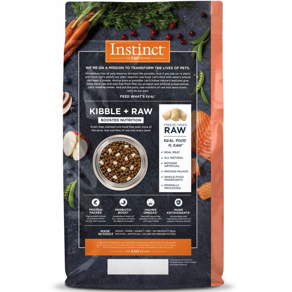 Instinct Raw Boost Salmon Grain-Free Dry Dog Food 4lb