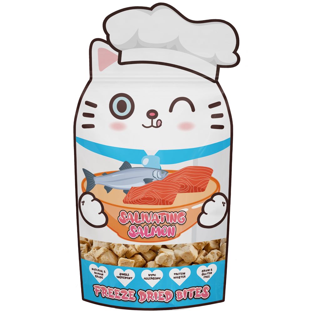 Jollycat Freeze Dried Bites Salivating Salmon Grain-Free Cat Treats 30g