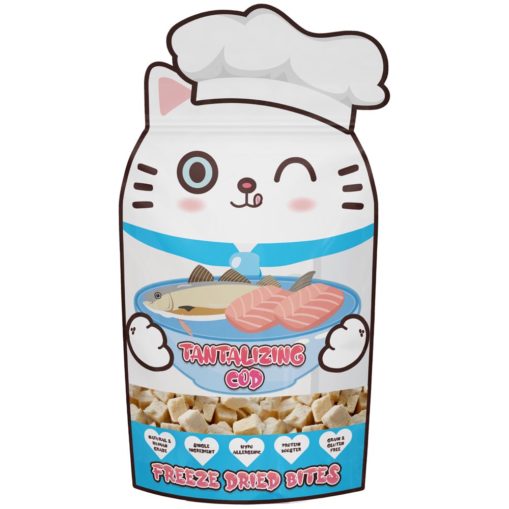 Jollycat Freeze Dried Bites Tantalizing Cod Grain-Free Cat Treats 30g