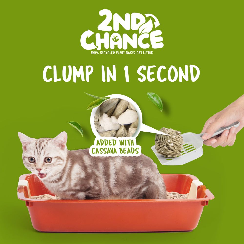 25% OFF: Kit Cat 2nd Chance Green Tea Leaves Clumping Cat Litter 2.5kg