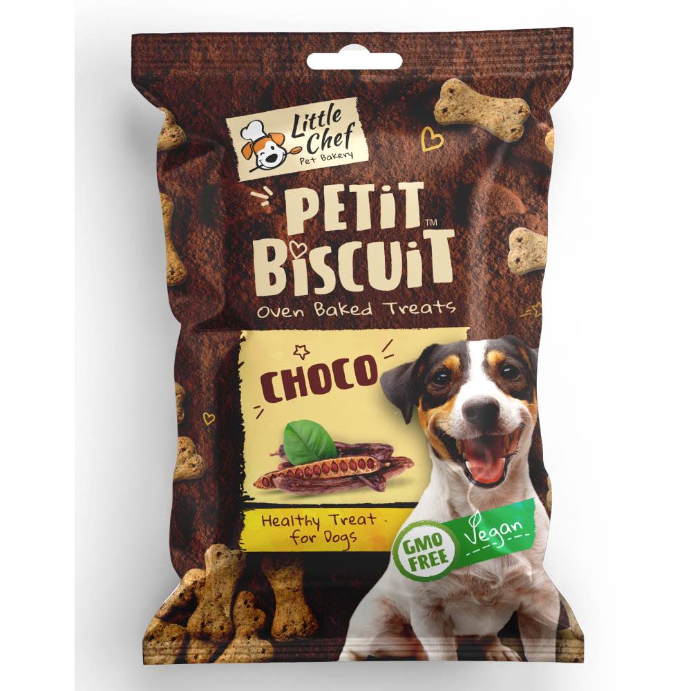  Little Chef Petit Biscuit Choco Vegan  Dog Treat 150g