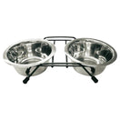 Marukan Stainless Steel Double Feeder For Dogs & Cats 332g