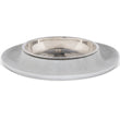 Messy Cats Single Silicone Feeder With Stainless Steel Cat Bowl (Marble)