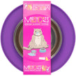 Messy Cats Single Silicone Feeder With Stainless Steel Cat Bowl (Purple)