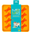 Messy Mutts Framed Silicone Dog Treat Making Mold (12 Bones, Orange)