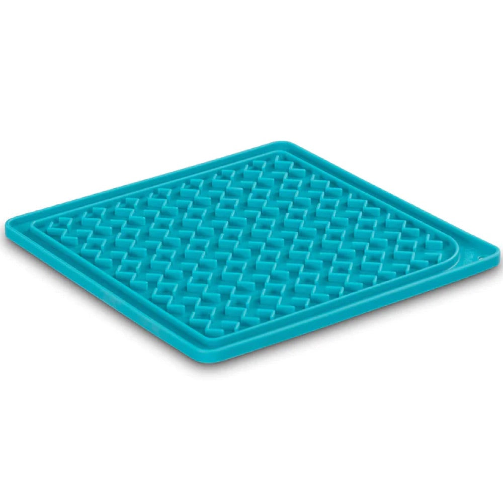 Messy Mutts Silicone Therapeutic Dog Licking Mat (Blue)