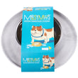 Messy Mutts Single Silicone Feeder With Stainless Steel Dog Bowl (Medium, Marble)