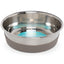 Messy Mutts Stainless Steel Heavy Gauge Dog Bowl With Non-Slip Removable Silicone Base