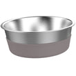 Messy Mutts Stainless Steel Heavy Gauge Dog Bowl With Non-Slip Removable Silicone Base