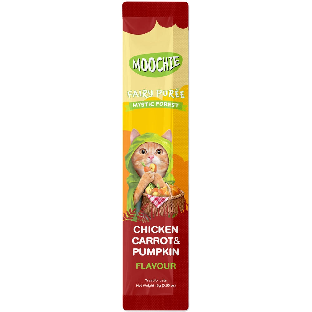 30% OFF: Moochie Fairy Puree Chicken, Carrot & Pumpkin Liquid Cat Treats