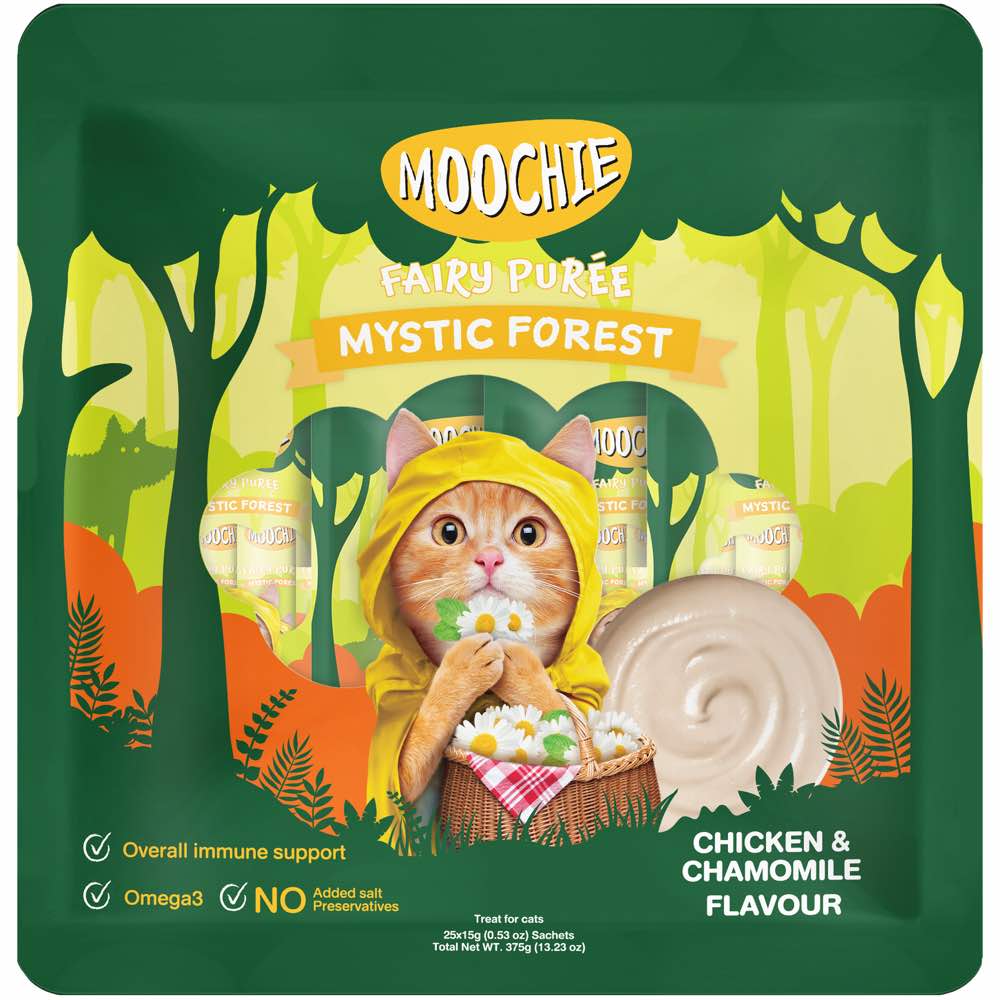 30% OFF: Moochie Fairy Puree Chicken & Chamomile Liquid Cat Treats