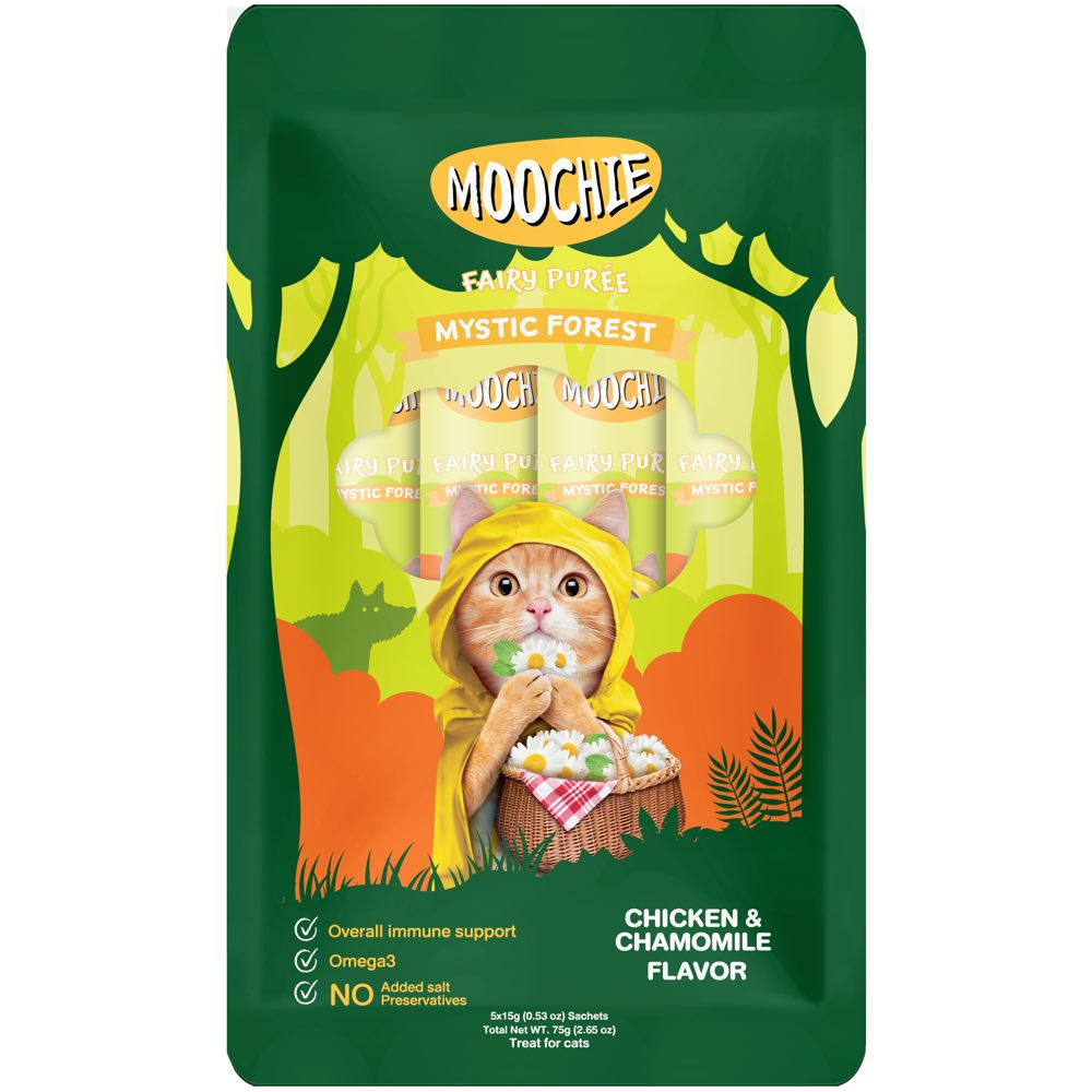 30% OFF: Moochie Fairy Puree Chicken & Chamomile Liquid Cat Treats