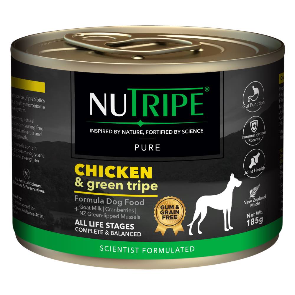 20% OFF: Nutripe Pure Chicken & Green Tripe Gum & Grain-Free Canned Dog Food