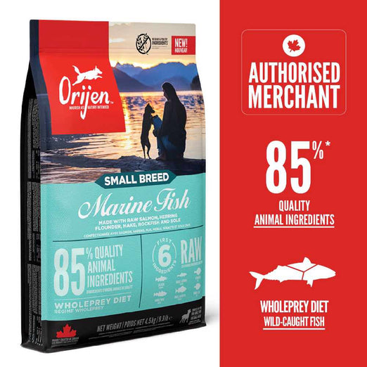 ORIJEN Freeze-Dried Infused Marine Fish Small Breed Grain-Free Dry Dog Food